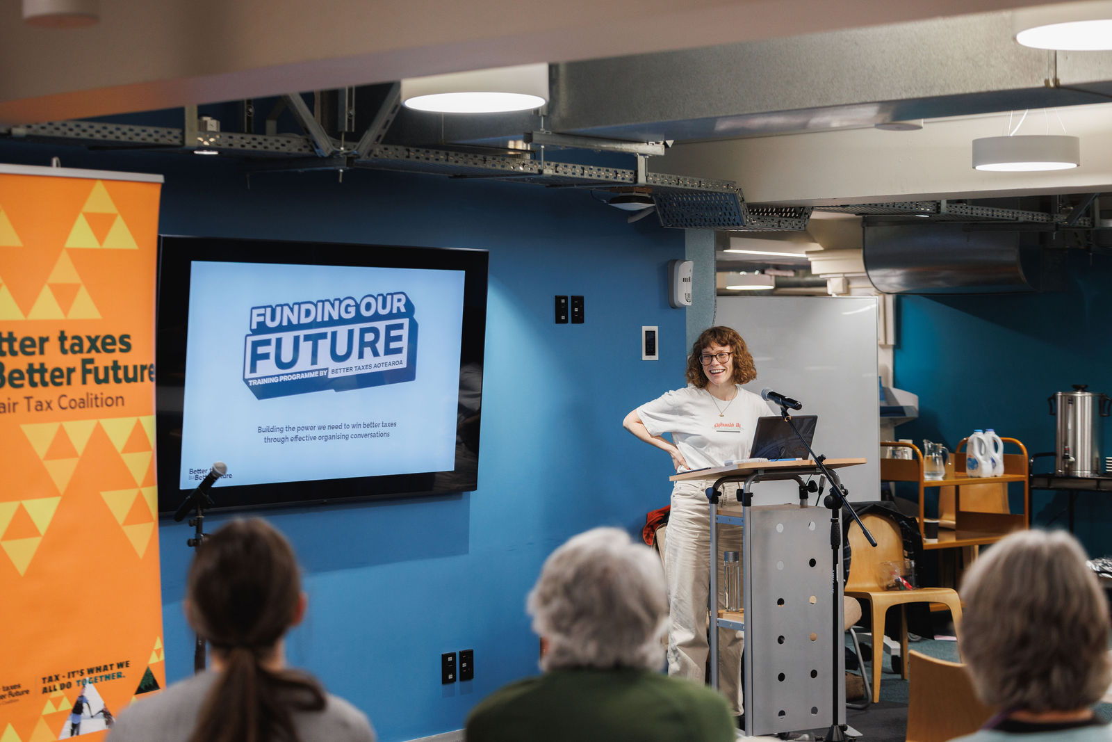 Better Taxes Community workshop · Palmerston North City Library — by Ryan Clark Visuals