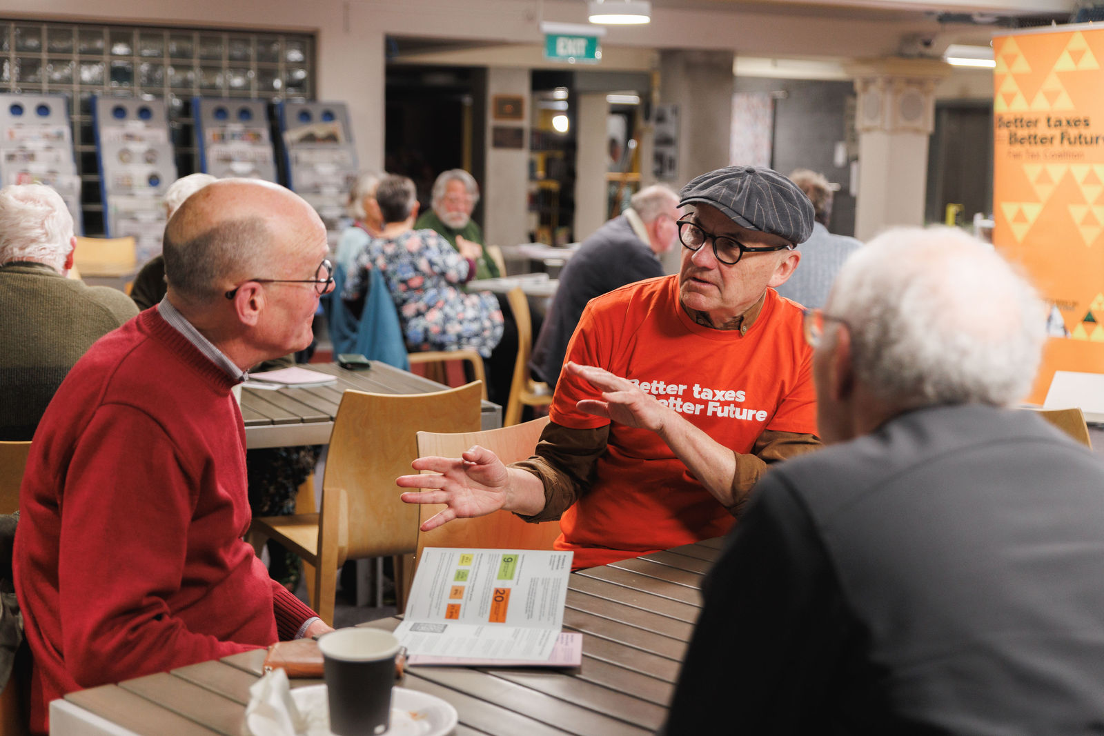 Better Taxes Community workshop · Palmerston North City Library — by Ryan Clark Visuals